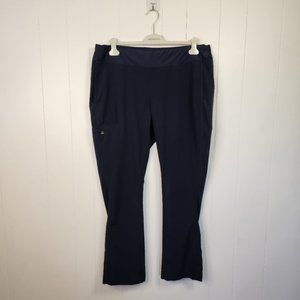 Scrubletics Navy Blue Stretchy Pull On Scrubs Scrub Pants Bootcut Straight XL